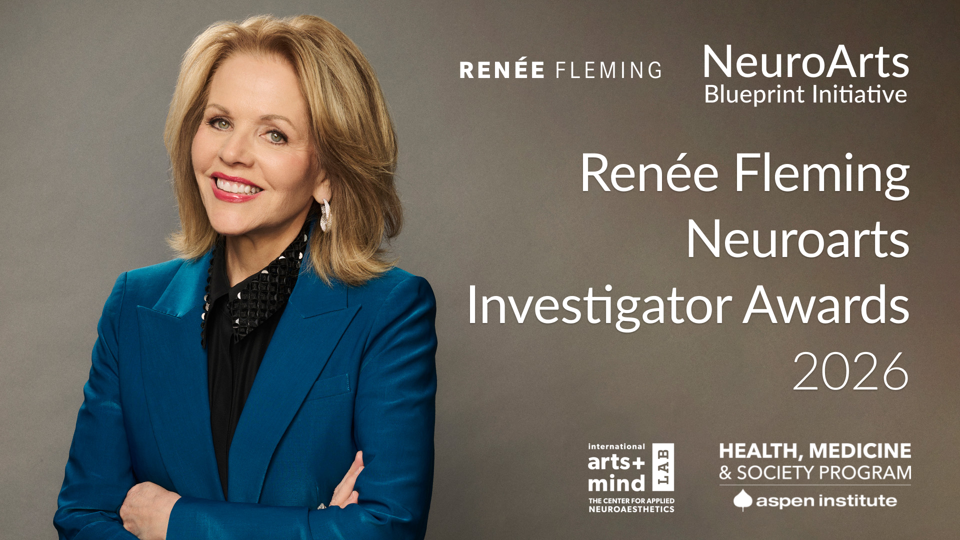 Ren E Fleming Neuroarts Investigator Awards NeuroArts Blueprint RFP 2026 Banner 